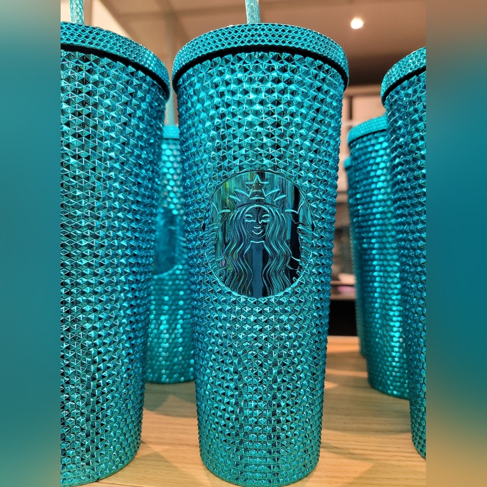 Starbucks chrome Blue Tumbler